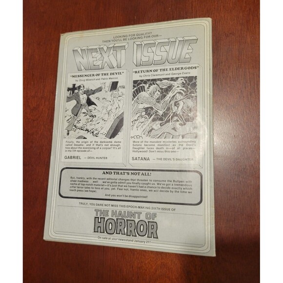 Haunt of Horror #5 Satana Cover Marvel 1975 Excellent Condition Vintage Comic - Picture 13 of 13